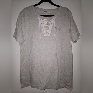 PINK T-shirt with puppy logo NWT